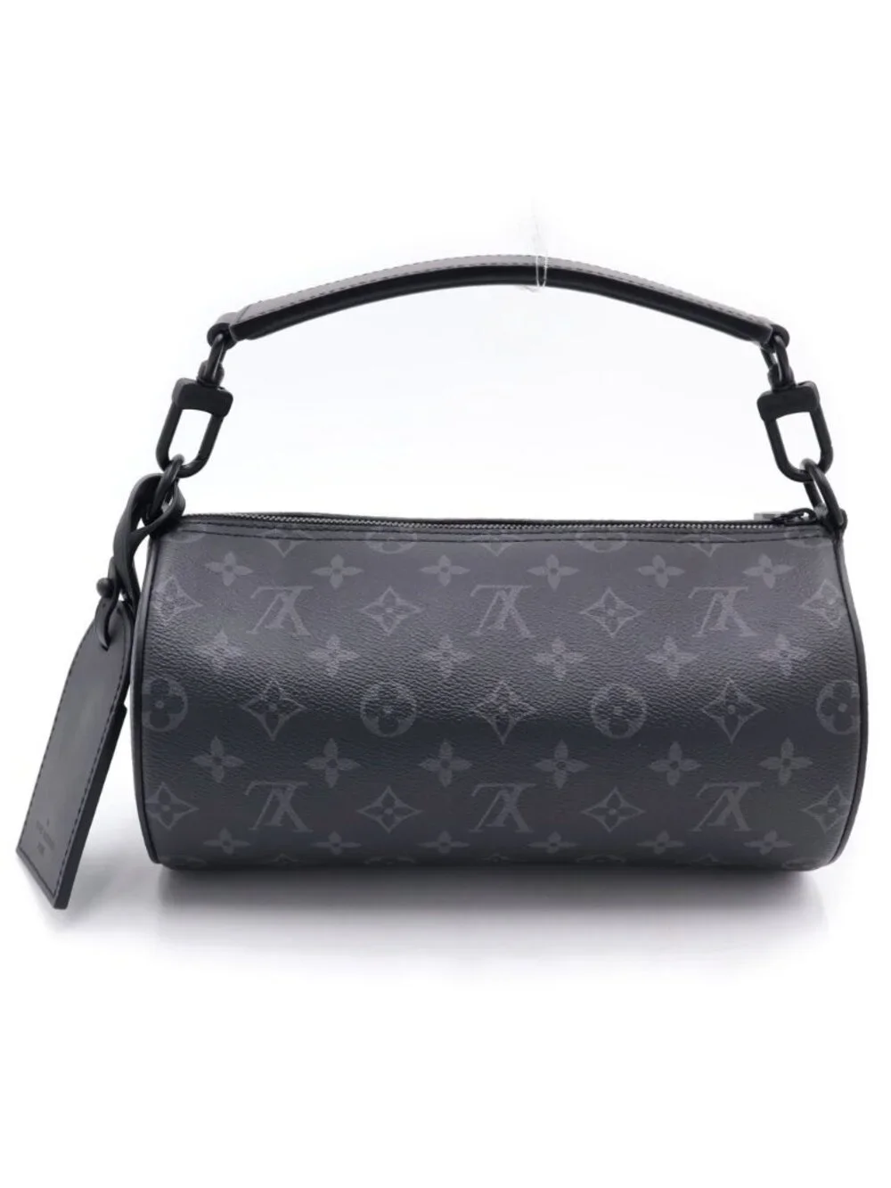 Louis Vuitton Soft Polochon PM Shoulder Back Monogram Eclipse Leather Black
